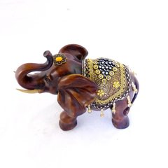 Фигура слона с украшениями, хобот к верху 25см H2622-3D