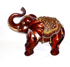 Фигура слона с украшениями, хобот к верху 30см H2623-3D