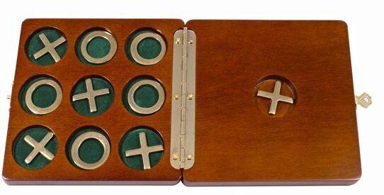 Игра крестики нолики в деревянной коробке Duke 2072DK