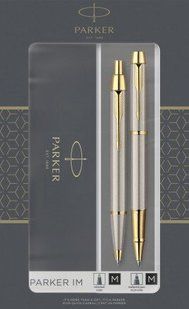 Набор ручек Parker IM Brushed Metal GT RB+BP в подар.уп. DUOSETS 20 392Tb19