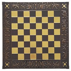 Доска шахматная коричневая Marinakis 086-5006