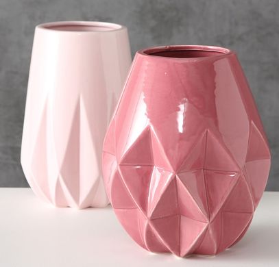 Ваза Морелия розовая керамика h22см 1016816-1Р