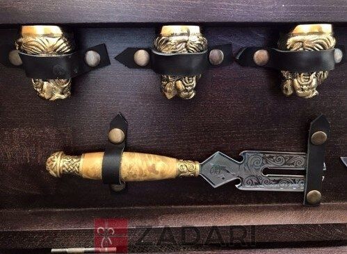 Элитный набор шампуров BergKoch "Козаки " в кейсе