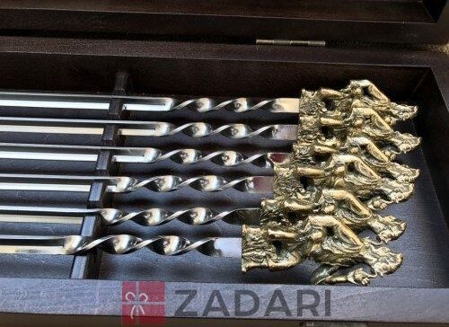 Элитный набор шампуров BergKoch "Козаки " в кейсе