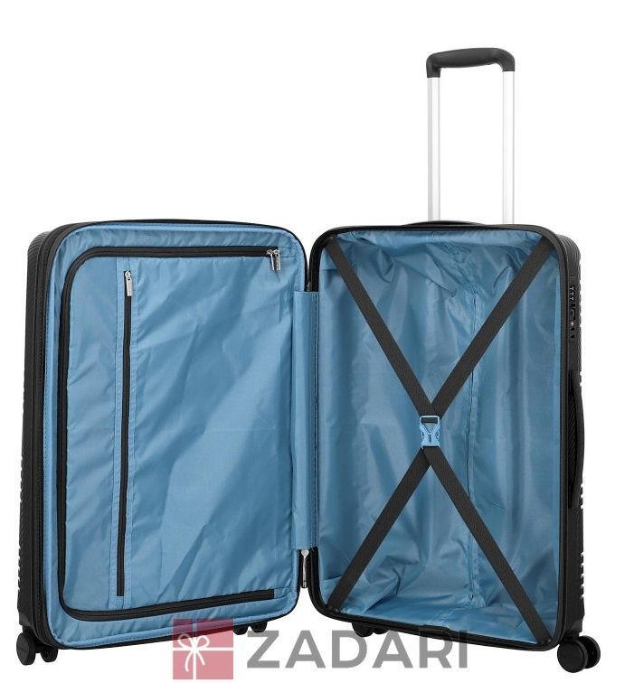 Чемодан на 4 колесах Travelite ZENIT/Black M Средний черный TL075748-01