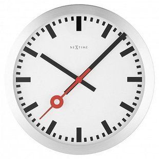 Часы настенные Nextime "Station" белые 3999st