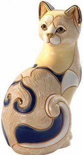 Статуетка Кошка белая De Rosa Rinconada Dr1030-18