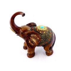 Статуэтка слона с украшениями, хобот к верху 30см H2481-3T