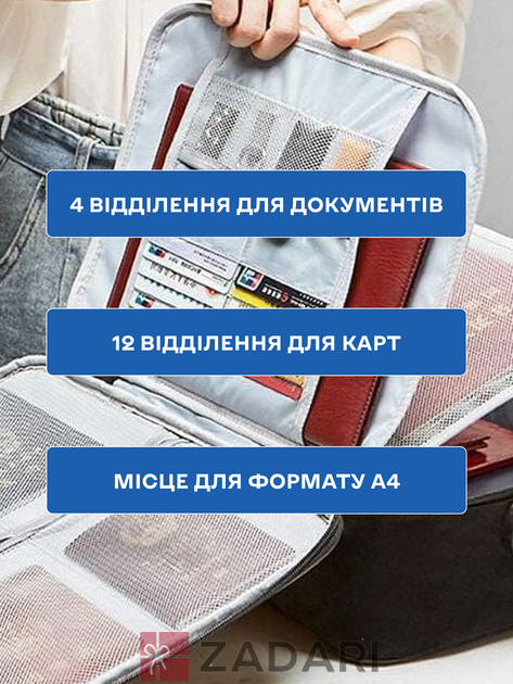 Дорожный органайзер, сумка с кодовым замком, секциями, отделениями Черный NJU01-FGH04