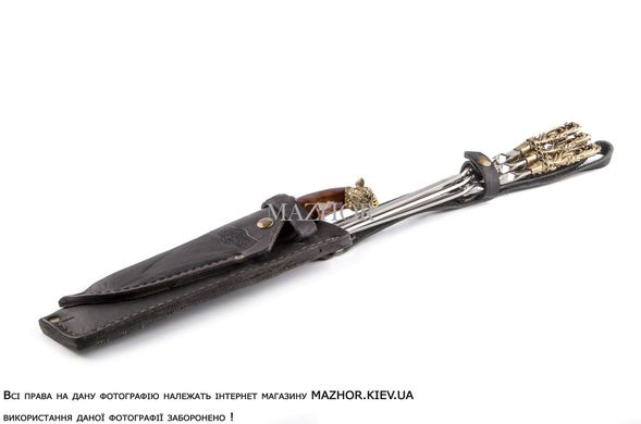 Набір шампурів BergKoch "Імперіум" з ножем в сагайдаку BK-7907