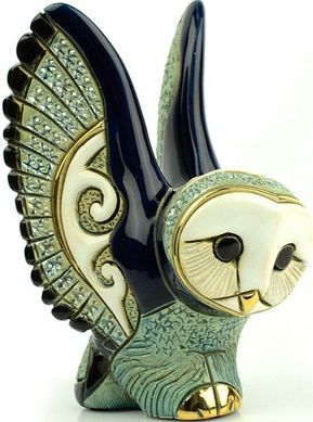 Статуетка синя сова De Rosa Rinconada Dr002sw-11