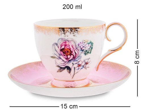 Чайный набор на 4 перс. "Цветок Неаполя" JK-122