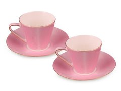 Чайный набор модерн розовый 4 предмета 200мл
