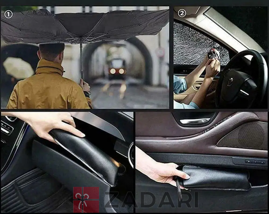 Автомобильный зонт от солнца, солнцезащитный экран летний в машину 78x138 см WER01-FGH03