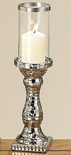 Подсвечник Prue керамические серебро h36см d10см 1002827