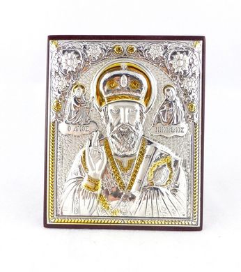 Икона Святой Николай на деревянной основе 1024