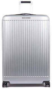 Чемодан на 4-х колесах серебро Piquadro RELYGHT PLUS ZIP/Grey-Black L Большой BV4428PC2PZ_GRN