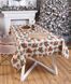 Скатерть гобеленовая новогодняя с люрексом candle lurex 140х180см