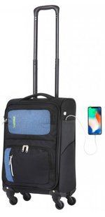 Чемодан TravelZ Triple Pocket 57 (S) Black 927263