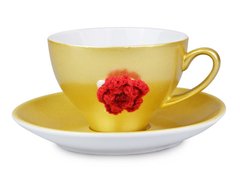 Чайный набор красный цветок 2 предмета