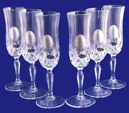 Набор хрустальных бокалов для шампанского Suggest 197-0013