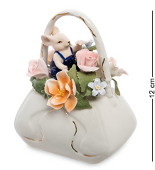 CMS-62/ 1 Статуетка "Мишеня з сумкою квітів" (Pavone)