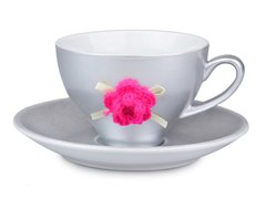 Чайный набор розовый цветок 2 предмета