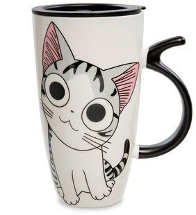 MUG-114/3 Прикольная кружка на подарок "Котик-обормотик"
