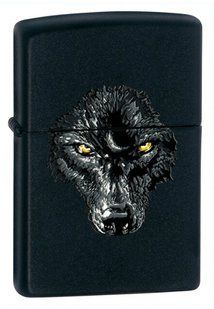 Зажигалка Zippo Black Wolf Black Matte 28001