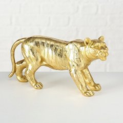 Статуэтка тигр полистоун золото h16см 1020111