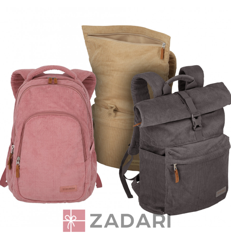 Рюкзак для ноутбука Travelite Cord Beige TL096410-40