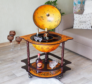 Глобус угловой бар Древняя карта коричневый сфера 42 см Grand Present 42014R