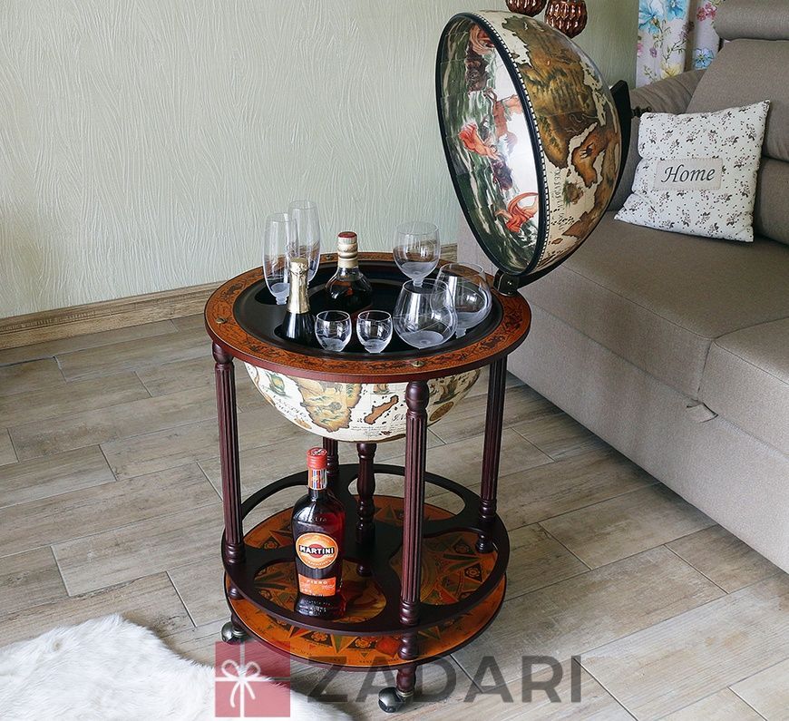 Напольный глобус-бар 42003W-R
