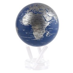 Гиро-глобус Solar Globe Mova "Политическая карта" 11,4 см серебристый (MG-45-BSE)