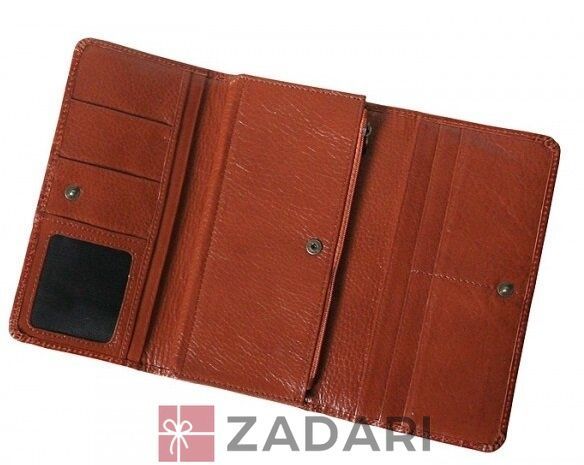 Портмоне жіноче 1511 Cognac croco