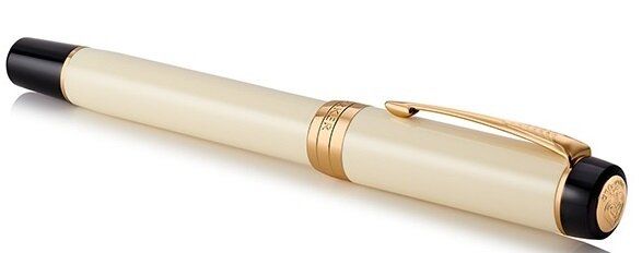 Перьевая ручка Parker Duofold Classic Ivory & Black GT FP-C F 92 201