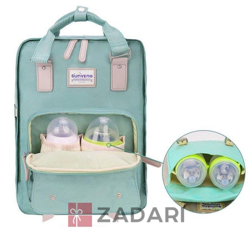 Рюкзак для мам Sunveno Diaper Bag Classic Green NB26078.CLG зеленый 19 л