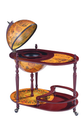 Глобус бар зі столиком Старовинні карти коричневий сфера 42 см Grand Present 42004R