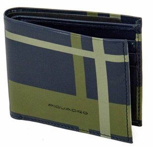 Портмоне Piquadro TAG/CheckBlue PU3891TAGR_CHECKBLU