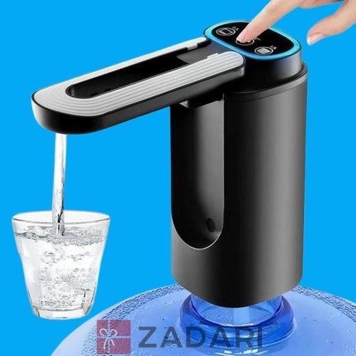 Автоматична помпа дозатор для води насос для пляшок з водою з USB зарядкою Чорна IUY01-FRT02