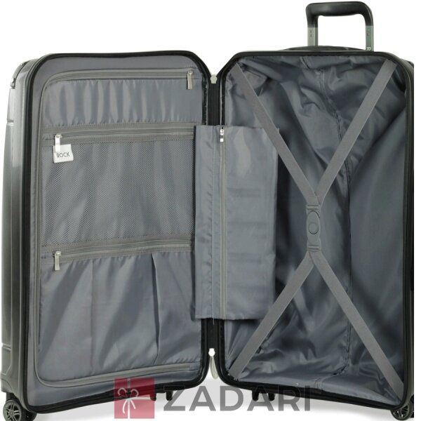 Чемодан середній Rock Lexington (M) Black 926431