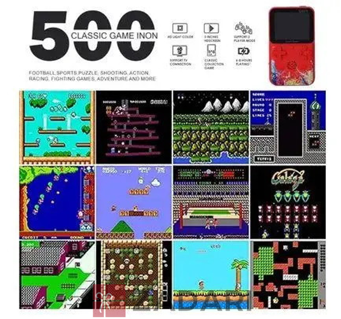 Портативна ігрова приставка Handheld Game Boy G 62O ретро 500 ігор FGT01-SDF02