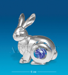 Фігурка "Кролик" срібний. з цв.кр. (Юніон) AR-85/ 1B