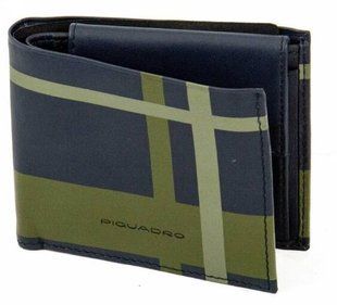Портмоне Piquadro TAG/CheckBlue PU4188TAGR_CHECKBLU