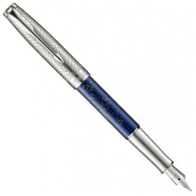 Ручка перьевая Parker SONNET 17 SE Atlas Blue Silver PT 88 311