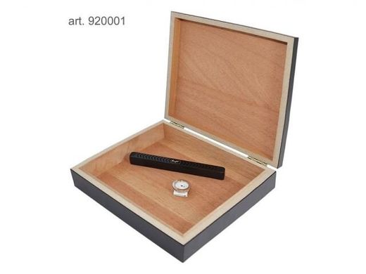 Хьюмидор для 12 сигар черный, матовый, 23x21.5x6 cm 920001