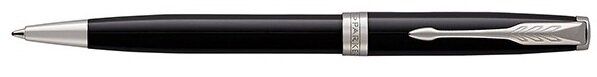 Набор Parker Sonnet 17 Black Lacquer CT BP: шариковая ручка и чехол 86 132b18