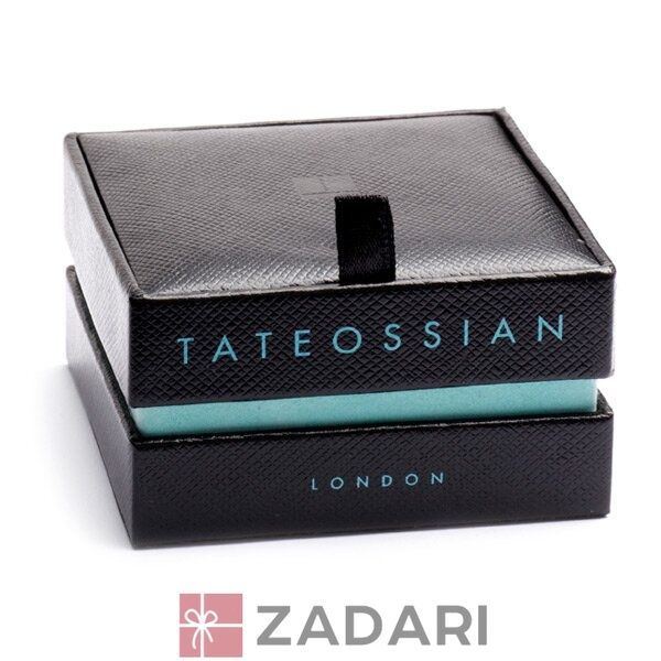 Запонки Tateossian Silver Carved Rect Tt0556cuf