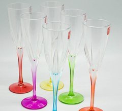 Набор 6 цветных бокалов для шампанского FUSION COLOUR Suggest 197-5003