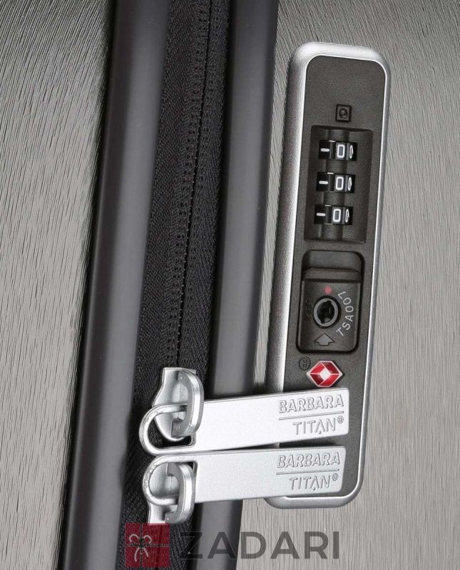 Чемодан на 4 колесах Titan BARBARA GLINT/Anthracite Metallic L Большой черный Ti845404-04